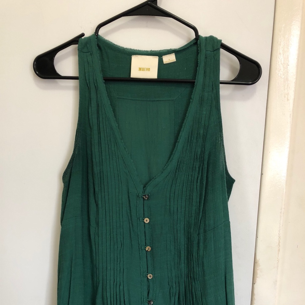 Green Anthropologie top.
